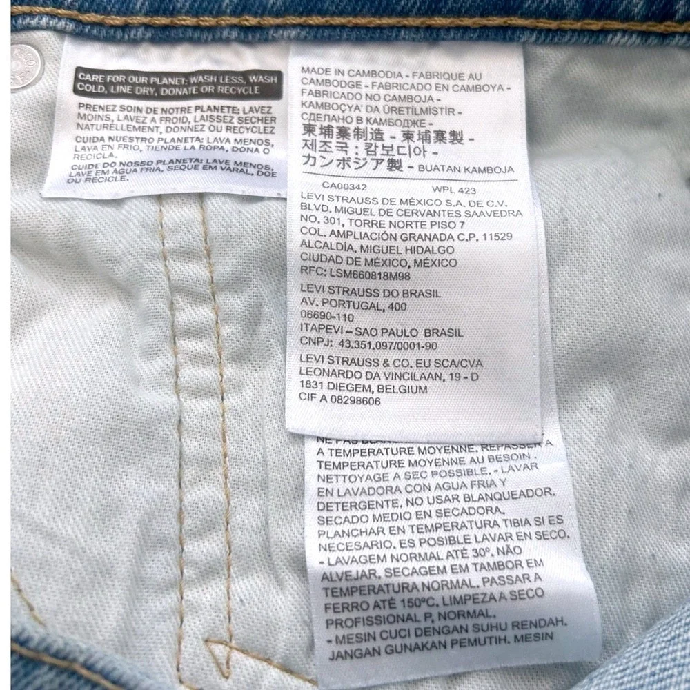 Levis 512 Slim Taper Mens Jeans Light Wash Blue‎ W34 L32 Denim Pants